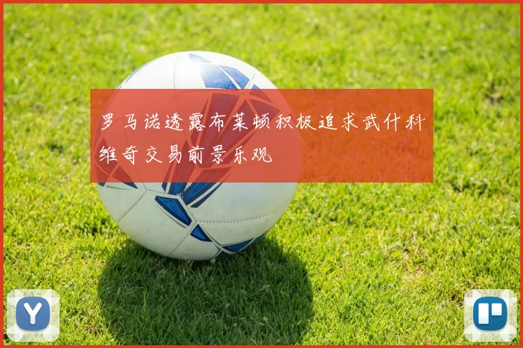 罗马诺透露布莱顿积极追求武什科维奇交易前景乐观